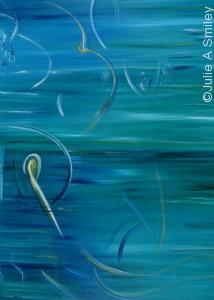 Water dance 42 x 54 Acrylic on canvas